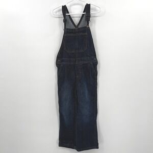 WRANGLER Kids Size 5T Blue Denim Bibbed Overalls Cowboy Ranch Western